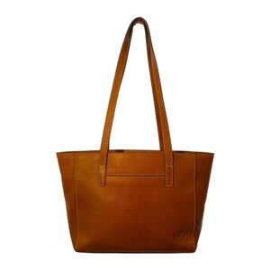 Vintage Coach Brown Leather Tote Bag Shoulder Bag British Tan